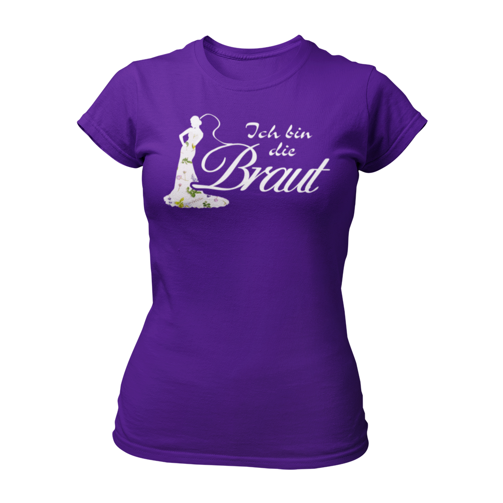 Das JGA T-Shirt "Ich bin die Braut" ist das perfekte Königinnenshirt für den Junggesellinnenabschied. Mit einem eleganten Motiv einer Braut mit Schleier und dem geschwungenen Schriftzug „Ich bin die Braut“ ist klar, wer im Mittelpunkt steht. Dieses Shirt sorgt dafür, dass die Braut aus der Masse hervorsticht und eine besonders gute Figur macht.
Passend dazu gibt es individuelle Shirts für alle Gäste mit Bezeichnungen wie „Ich bin die Mutter“, „Ich bin die Freundin“, „Ich bin die Schwester“ und mehr. Mehrer