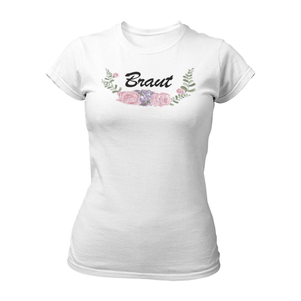 Das "BOHO Braut classic" JGA T-Shirt besticht durch sein elegantes Vintage-Design im angesagten Boho-Stil. Mit einem stilvollen Blumenmotiv und dem Schriftzug "Braut" ist es das perfekte Shirt für die zukünftige Braut. In mehreren Farben erhältlich, bietet es ein tolles Outfit für einen stilvollen Junggesellinnenabschied.