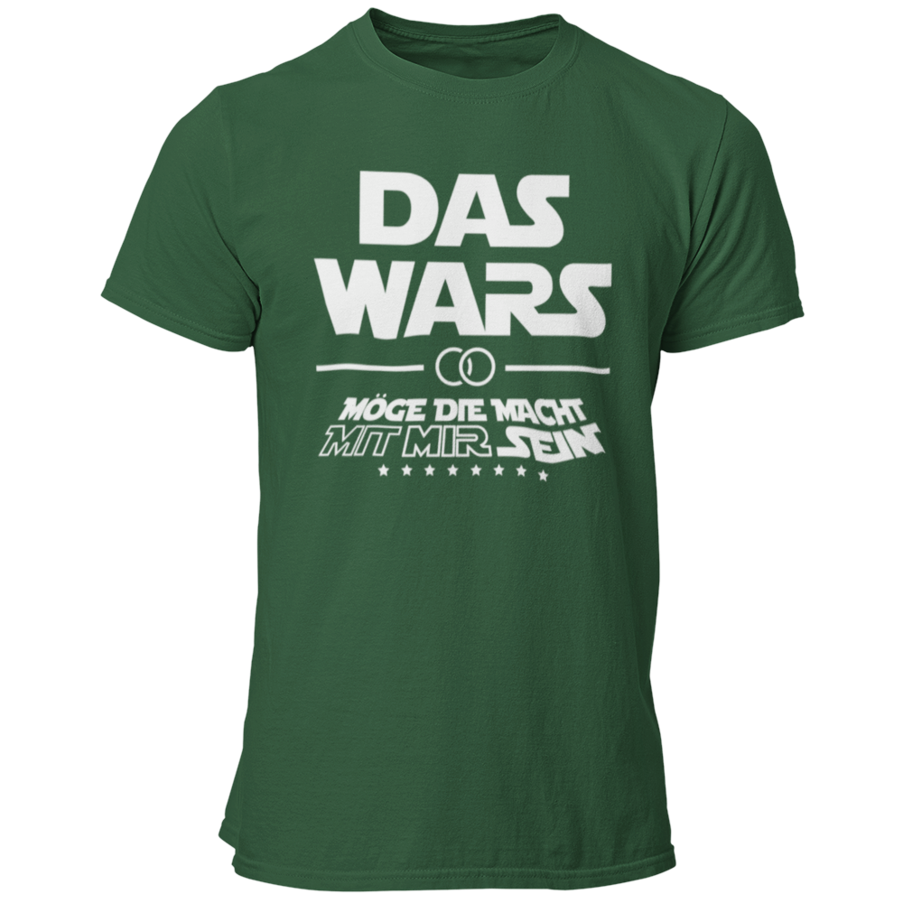 JGA T-Shirt mit 'DAS WARS' Aufdruck, inspiriert von Star Wars. Perfekt für den Junggesellenabschied, erhältlich für den Bräutigam und seine Freunde.