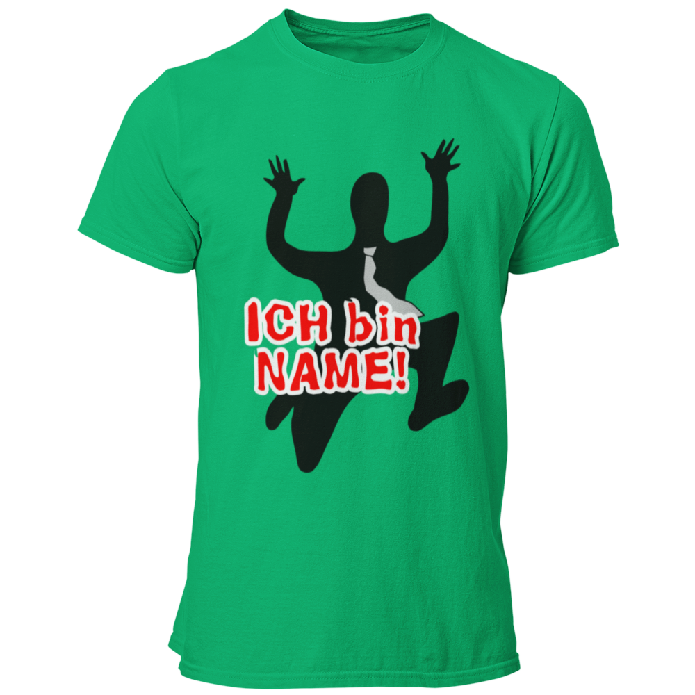 Das JGA T-Shirt „Ich bin …“ bringt eure Feierlaune auf den Punkt! Mit einem individuell gestalteten Namen strahlt es gute Laune aus und zeigt, dass du deinen Junggesellenabschied gebührend feiern willst. Bevor du in den Hafen der Ehe segelst, genießt du mit deinen Kumpels noch einmal die Freiheit des Junggesellenlebens.