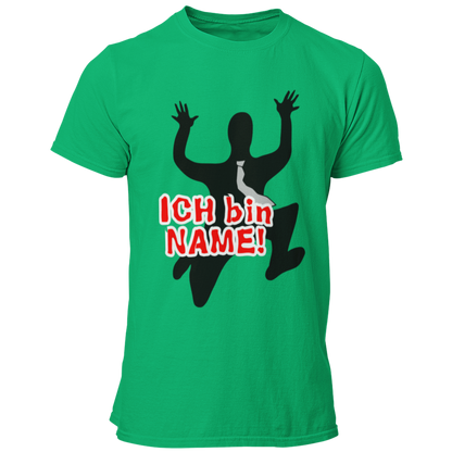 Das JGA T-Shirt „Ich bin …“ bringt eure Feierlaune auf den Punkt! Mit einem individuell gestalteten Namen strahlt es gute Laune aus und zeigt, dass du deinen Junggesellenabschied gebührend feiern willst. Bevor du in den Hafen der Ehe segelst, genießt du mit deinen Kumpels noch einmal die Freiheit des Junggesellenlebens.