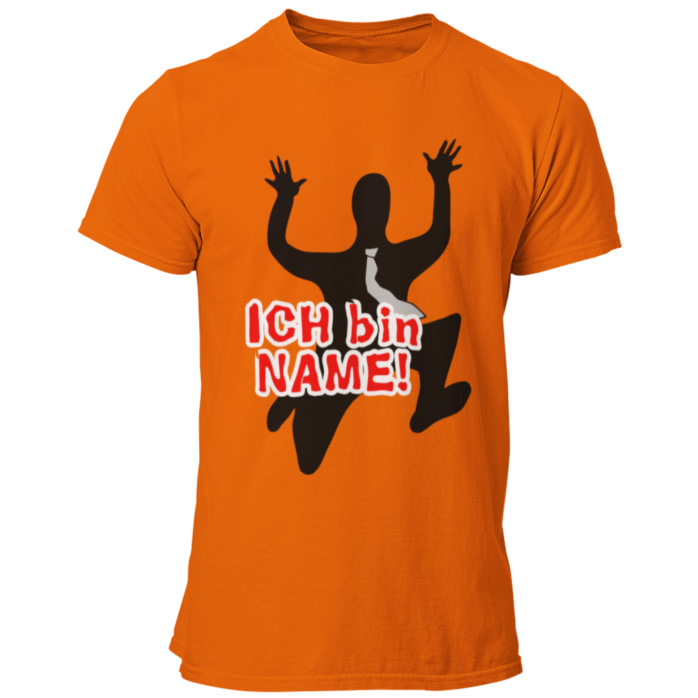 Das JGA T-Shirt „Ich bin …“ bringt eure Feierlaune auf den Punkt! Mit einem individuell gestalteten Namen strahlt es gute Laune aus und zeigt, dass du deinen Junggesellenabschied gebührend feiern willst. Bevor du in den Hafen der Ehe segelst, genießt du mit deinen Kumpels noch einmal die Freiheit des Junggesellenlebens.