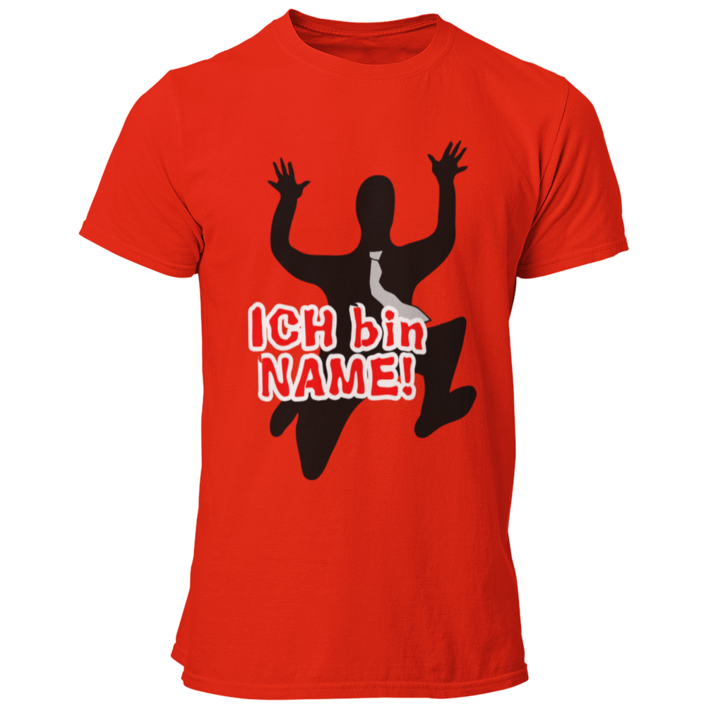 Das JGA T-Shirt „Ich bin …“ bringt eure Feierlaune auf den Punkt! Mit einem individuell gestalteten Namen strahlt es gute Laune aus und zeigt, dass du deinen Junggesellenabschied gebührend feiern willst. Bevor du in den Hafen der Ehe segelst, genießt du mit deinen Kumpels noch einmal die Freiheit des Junggesellenlebens.