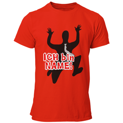 Das JGA T-Shirt „Ich bin …“ bringt eure Feierlaune auf den Punkt! Mit einem individuell gestalteten Namen strahlt es gute Laune aus und zeigt, dass du deinen Junggesellenabschied gebührend feiern willst. Bevor du in den Hafen der Ehe segelst, genießt du mit deinen Kumpels noch einmal die Freiheit des Junggesellenlebens.