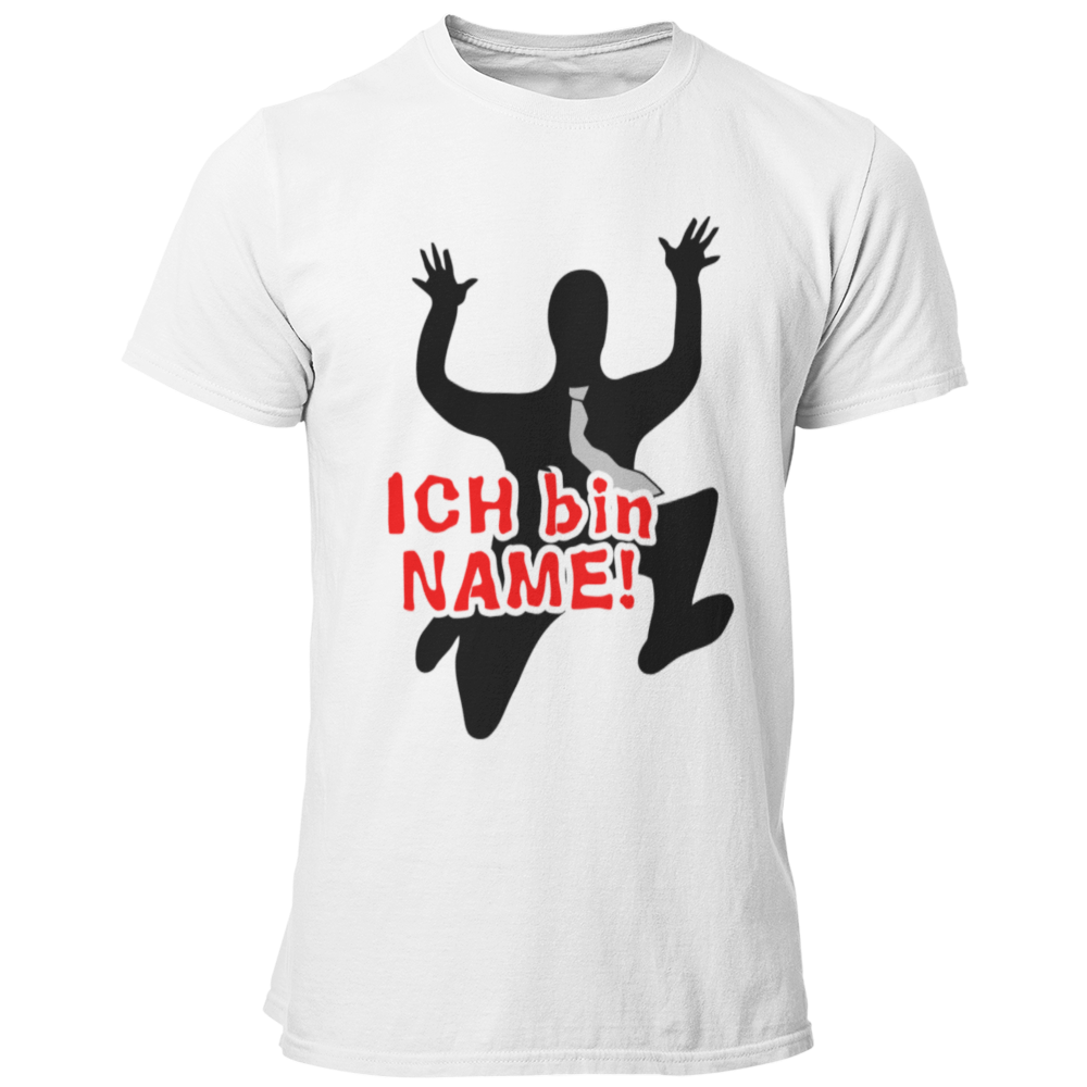 Das JGA T-Shirt „Ich bin …“ bringt eure Feierlaune auf den Punkt! Mit einem individuell gestalteten Namen strahlt es gute Laune aus und zeigt, dass du deinen Junggesellenabschied gebührend feiern willst. Bevor du in den Hafen der Ehe segelst, genießt du mit deinen Kumpels noch einmal die Freiheit des Junggesellenlebens.