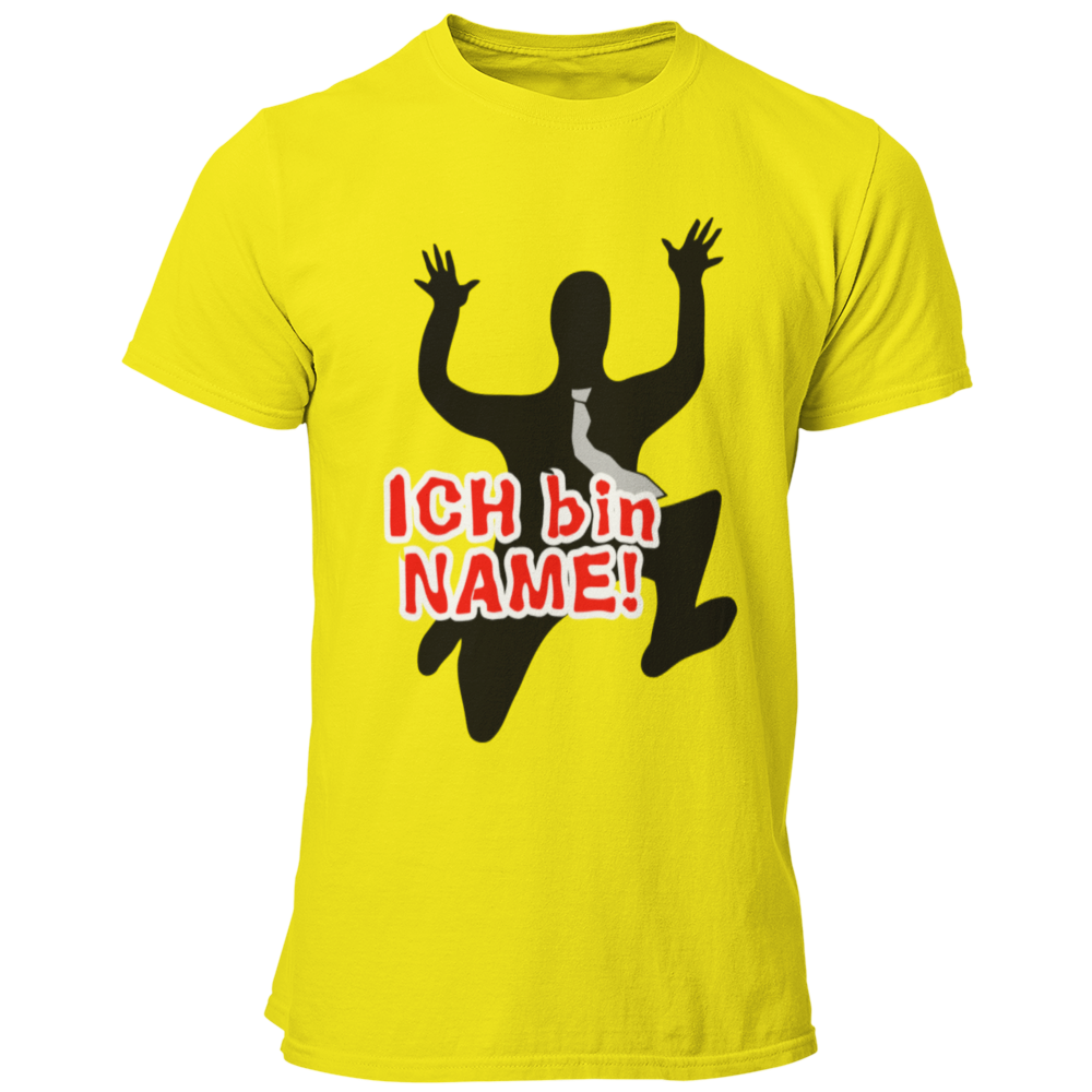 Das JGA T-Shirt „Ich bin …“ bringt eure Feierlaune auf den Punkt! Mit einem individuell gestalteten Namen strahlt es gute Laune aus und zeigt, dass du deinen Junggesellenabschied gebührend feiern willst. Bevor du in den Hafen der Ehe segelst, genießt du mit deinen Kumpels noch einmal die Freiheit des Junggesellenlebens.