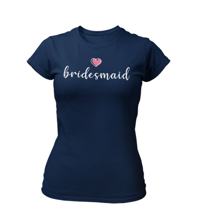  JGA T-Shirt "Bridemaid to be", ideal für die besten Freundinnen der Braut. Das Shirt ist stilvoll gestaltet und eignet sich perfekt für den Junggesellenabschied.