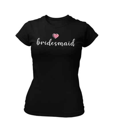  JGA T-Shirt "Bridemaid to be", ideal für die besten Freundinnen der Braut. Das Shirt ist stilvoll gestaltet und eignet sich perfekt für den Junggesellenabschied.