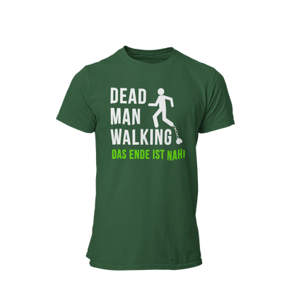 Das JGA T-Shirt "Dead Man Walking – Das Ende ist nah!" ist das perfekte Shirt für den Junggesellenabschied! Mit seinem minimalistischen Design und dem prägnanten Schriftzug sowie dem Männchen an der Kette vermittelt es humorvoll die bevorstehenden Veränderungen im Leben des Bräutigams. Ideal für eine unvergessliche Feier mit Freunden, die den letzten Abend in Freiheit gebührend zelebrieren möchten.