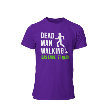 Das JGA T-Shirt "Dead Man Walking – Das Ende ist nah!" ist das perfekte Shirt für den Junggesellenabschied! Mit seinem minimalistischen Design und dem prägnanten Schriftzug sowie dem Männchen an der Kette vermittelt es humorvoll die bevorstehenden Veränderungen im Leben des Bräutigams. Ideal für eine unvergessliche Feier mit Freunden, die den letzten Abend in Freiheit gebührend zelebrieren möchten.