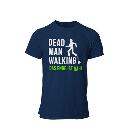 Das JGA T-Shirt "Dead Man Walking – Das Ende ist nah!" ist das perfekte Shirt für den Junggesellenabschied! Mit seinem minimalistischen Design und dem prägnanten Schriftzug sowie dem Männchen an der Kette vermittelt es humorvoll die bevorstehenden Veränderungen im Leben des Bräutigams. Ideal für eine unvergessliche Feier mit Freunden, die den letzten Abend in Freiheit gebührend zelebrieren möchten.