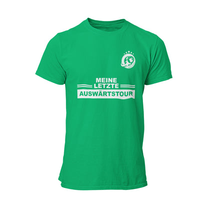 Das JGA T-Shirt „Meine Letzte Auswärtstour Bräutigam“ ist der perfekte Begleiter für ein unvergessliches Abenteuer mit deinen Freunden. Dieses Shirt symbolisiert die letzten Tage in Freiheit und die besonderen Erinnerungen, die ihr gemeinsam schafft. Aus hochwertiger Baumwolle gefertigt, sorgt es für ultimativen Komfort und lässt dich stilvoll feiern. Mach dich bereit, deine letzte Tour gebührend zu zelebrieren